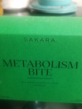 Sakara Metabolism Bite gummies Pomegranate flavor, New Sealed Packs in Box